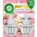 Air Wick Plug in Scented Oil Refill 2 ct Vanilla and Pink Papaya Air Freshener Essential Oils