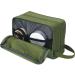 WANDF Water-Resistant Nylon Toiletry Bag - Lightweight Dopp Kit for Men and Women - A-Pure Army Green - Buy Online on GoSupps.com