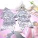 2 PCS 8 Large Glitter Cheer Bows - Handmade Sequin Hair Bows for Teen Girls (Silver) - Buy Online on GoSupps.com