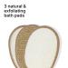 Vove Premium Exfoliating Shower Sponge Set - Natural Eco-Friendly Bath Sponges for Shower - Set of 3 (Loofah, Sisal, Hemp) - Buy Online on GoSupps.com