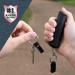 SABRE Campus Safety Pepper Gel with Quick Release Key Ring | 25 Bursts | Ergonomic Finger Grip | Black Pepper Gel - Buy Online on GoSupps.com