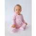 Ribbed Cotton Zip Up Baby Sleepsuits for 2-3 Years, Unisex Newborn Clothes - Sweet Pink - Buy Online on GoSupps.com