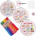 Fanryn Embroidery Kit for Beginners Beginner Embroidery Stitch Practice Kit  3 Sets Embroidery Kit to Learn 35 Different Stitches for Craft Lover Hand Stitch with Embroidery Skill Techniques Kit 10