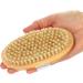 Com-Four 2x Bathing Brush Set - Long Removable Stem Wooden Back Brush for Showering & Swimming - Massage & Wellness - Brown (2 Pieces) - Buy Online on GoSupps.com