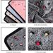 URATOT Dot Print Pet Blanket 4-Piece Set | Soft & Durable Dog Blanket | 24x16 Inches | Blue Pink Dark Grey Beige - Buy Online on GoSupps.com