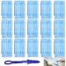 EKSMA Disposable Duster Kit - Short Handle Cleaning Brush with 30 Count Duster Refills Efficient Blue and White Dust Lock Technology