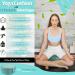 Secret Garden Large Velvet Meditation Cushion for Serene Yoga Practice - Eco-Friendly Buckwheat Hull Filled Yoga Pillow with Free Carry Bag in Forest Green - Buy Online on GoSupps.com