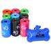 Downtown Pet Supply - Large Dog Poop Bags with Dog Leash Clip and Poop Bag Dispenser - Cat Litter & Dog Poop Scoop Bags - Unscented, Leak-Proof Bags 180 Count (Pack of 1) Rainbow with Paw Prints