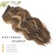 FESHFEN Invisible Wire Hair Extensions - 16 Long Wavy Synthetic Hairpieces for Women - Adjustable Size with Clips - Honey Blonde/Light Brown - Buy Online on GoSupps.com