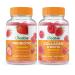 Lifeable Probiotic 2 Billion CFU + Collagen & Biotin Gummies Bundle - Great Tasting Vitamin Supplement Gluten Free GMO Free Chewable Gummy