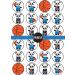 PRECUT Basketball Panda Edible Cupcake Toppers - Basketball Theme Premium Thickness SWEETENED VANILLA - wafer card disc cake decorations (Pack of 24) - Buy Online on GoSupps.com