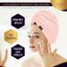 Buy LUXTOGO Fast Dry Hair Towel - 100% Cotton Turban with Button & Elastic - Super Absorbent Pink & Red Set (2 pcs) - Perfect for Quick Drying! - Buy Online on GoSupps.com