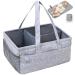 Large Baby Diaper Caddy Organizer with Nappy Changing Pad  Baby Caddy Diaper Organizer for Changing Table, Car Storage Diaper Holder  Baby Organizer Basket for Nursery Shower Gift Bag for Boy & Girl