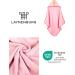 Laynenburg Premium Hooded Baby Towel - 100% Cotton Oeko-Tex 80x80cm Pink Giraffe - Ideal Bath Towel for Newborns & Kids - Buy Online on GoSupps.com