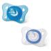 Chicco Physioform pacifier made of silicone 2-6 months 2 pieces set made of rubber 0-2 months supports physical breathing and promotes the correct development of the mouth light blue light blue 2 pieces (1 Pack)