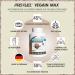 Vegain Max Muscle Mass Gainer 3kg - High Protein Chocolate Fudge Brownie 570+ Kcal Vegan & Lactose-Free - Buy Online on GoSupps.com