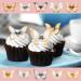 30 x Pre-Cut Beautiful Gold Golden Pastel Butterflies Edible Wafer Rice Paper Cupcake Cake Dessert Toppers