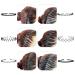 6 Pack Black Metal Hair Bands - Slide-Resistant Elastic Headbands for Men & Women | Sports Hair Accessories - Buy Online on GoSupps.com