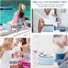 MAANGE Small Waterproof PU Leather Makeup Bag for Women - Light Blue - Buy Online on GoSupps.com