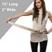 Premium Beige Patient Transfer/Walking Gait Belt - 72 L x 2 - Plastic Quick Release Buckle - Buy Online on GoSupps.com