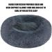 Calming Donut Cuddler Pet Bed Anti-Anxiety, Machine Washable, Waterproof Medium 30x30 - Dark Grey - Buy Online on GoSupps.com