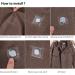 Invisible Magnetic Snap for Thin Fabrics - Silver PVC Square - Sew-in Magnets - Buy Online on GoSupps.com