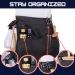 SupplyMaid Waterproof Waist-Length Hair Stylist Apron - 5 Pockets, Bleach-proof, Ideal for Barber, Salon, Cutting and Styling - Cosmetology Black - Buy Online on GoSupps.com