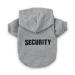DroolingDog Dog Hoodie Security Pattern Pet T Shirt Puppy Sweatshirt Gray Clothes Costume for Small Dogs Small Grey Small (3.3-5.5lb) Grey