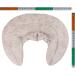 Comfortable Neck Pillow with Stand-Up Collar | Shabby-Chic Gray-Beige Heat & Warming Pillow for International Shipping - Buy Online on GoSupps.com