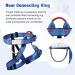 ENJOHOS Climbing Harness - Fall Protection Safety Belt for Mountaineering Sport & Tree Climbing Fire Brigade | All Blue - Buy Online on GoSupps.com