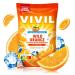  Vivil Wild Orange Candies with Vitamin C - Sugar-Free Vegan 15 Bags (120g Each) - Refreshing Orange Flavor for International Shipping  - Buy Online on GoSupps.com