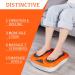 EMER Electric Foot Massager Machine | Adjustable Vibration Speed with Remote Control | Shiatsu Deep Kneading | Increase Blood Flow Circulation | Orange - Buy Online on GoSupps.com