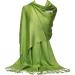 GFM Smooth Shiny Surface Pashmina Style Scarf (L9) - Light Green - Buy Online on GoSupps.com