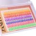 Colored Cluster Eyelashes DIY Extensions Set | 140 PCS Individual Lashes in 7 Colors | False Lashes DIY at Home Pack - Buy Online on GoSupps.com