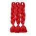 24 Red Hair Extension Crochet Braids - 3 Packs/300g Synthetic Braiding Hair for Stylish Looks | International Shipping Available - Buy Online on GoSupps.com
