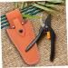 PopetPop Garden Scissors Belt Pocket - Leather Sheath for Electric & Haircut Tools - Compact 21x9.5x5cm Orange Small Parts Bag - Buy Online on GoSupps.com