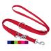 Dey - Premium dog leash nylon 2m |3 -way adjustable |For small medium -sized and large dogs |Lots of colors | Doubleein dog cat puppy |Schleppline | Guide line |Puppy leash |Red s s - 1.5 x 200 cm red
