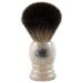 Hans Baier Exclusive Shaving Brush Real Grey Badger - Handle Plastic Mother of Pearl