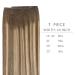 Buy 45cm 90g Balayage Chocolate Brown to Caramel Blonde Real Hair Extensions - Sew In Weft Tresses for Beautiful Hair Transformations - Buy Online on GoSupps.com