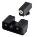 TRUGLO Tritium Pro Glow-in-The-Dark Handgun Night Sights for Glock Pistols White Ring Glock 17, 17L, 19, 22, 23, 24 and more Sight