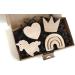 Fairy Tale Motif PLT Furniture Handles for Children's Furniture | Untreated Oak Knobs & Buttons - Perfect for Drawers Cupboards & Gifts (Set of 4 Beige & Rainbow) - Buy Online on GoSupps.com