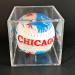 Chicago Las Vegas New York Baseball Balls City Souvenir Baseballs in Acrylic Display Case Baseball Gifts Chicago flag