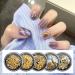 FEIlei Star Moon Nail Charms Metal Rivet Nail Rhinestones for DIY Nail Art Decorations - Buy Online on GoSupps.com
