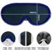 Ultra Soft 3D Sleep Mask for Men and Women - Adjustable Strap, 100% Blackout Eye Cover by Hohiyo-Black - Buy Online on GoSupps.com