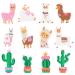 OSNIE 12 Pcs Llama Cactus 5D DIY Diamond Painting Kits for Kids and Adult Beginners  Creative Resin Rhinestone Diamonds Mosaic Stickers  Handmade Digital Paint by Numbers Art Craft Gifts Set