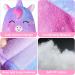 Unicorn Castle Seatbelt Pillow - Kids Car Seat Head Support & Strap Cover in Blue Purple - Buy Online on GoSupps.com