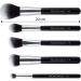 Oscar Charles 8-Piece Professional Makeup Brush Set with Beauty Sponge and Luxury Clutch Cosmetic Bag - Silver | Gift Box Included - Buy Online on GoSupps.com