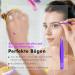Professional Stainless Steel Eyebrow Tweezers - Precision Pointed Pincettes for Plucking Ingrown Hair | Candure 2PC Set (Yellow & Purple) - Buy Online on GoSupps.com