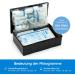 Motor Vomen Castle 2024 First Aid Set | Certified DIN 13164:2022 | Includes 2 Face Masks | StVZO Compliant | Black | Auto/Car/Motorcycle Emergency Kit - Buy Online on GoSupps.com
