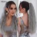 Ponytail Extension Natural Fluffy Pony Tail Synthetic Hairpiece for Women Silver Gray Blonde Ponytail Hair Extension Claw Clip 24inch Long Curly Ponytail Hair Extension(NMW1047-12) - Buy Online on GoSupps.com